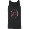 TPDC Logo Rose Print Black Adult Tank
