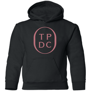 TPDC Logo Rose Print Black Youth Hoodie