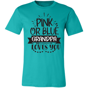 Pink Or Bue Grandpa Tee