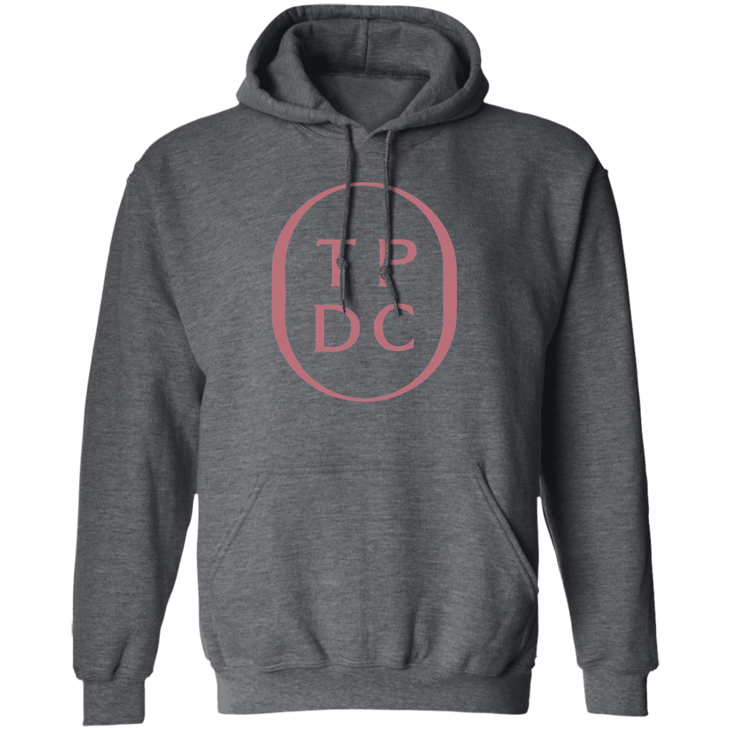 TPDC Logo Rose Print Grey Adult Hoodie