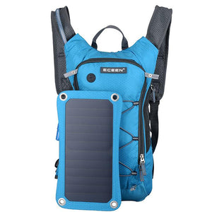 Solar Charger And Hydration Backpack
